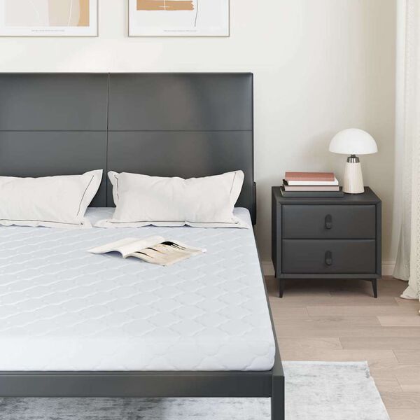 vidaXL Matras Wit 140 x 200 cm Jacquard stof