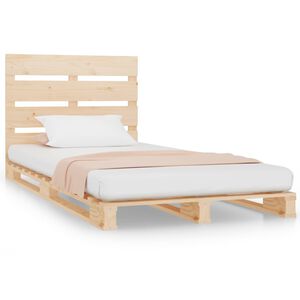 vidaXL Bedframe zonder matras massief grenenhout 90x200 cm