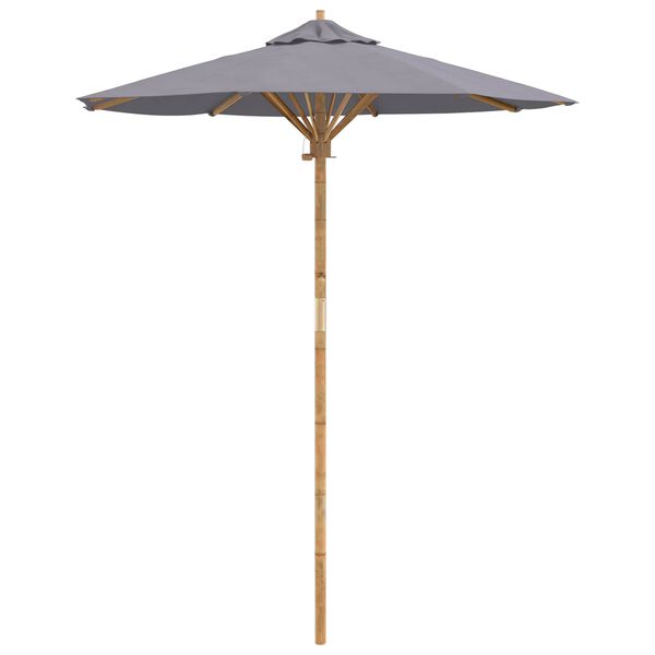 vidaXL Tuinparasol Donkergrijs &Oslash; 270 x 260 cm Bamboe