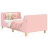 vidaXL Bedframe voor kinderen met hoofdbord Roze 80 x 160 cm