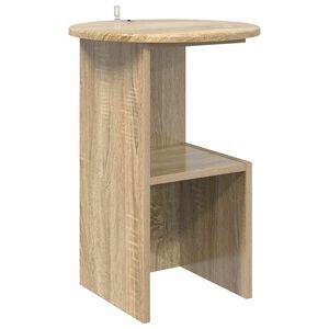 vidaXL Bijzettafel Sonoma Eiken &Oslash; 39,5 x 55 cm Bewerkt hout