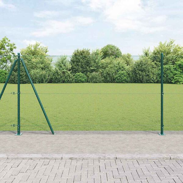 vidaXL Afrasteringspaal Groen 50 x 1,2 m (16 x 16 mm gaas)