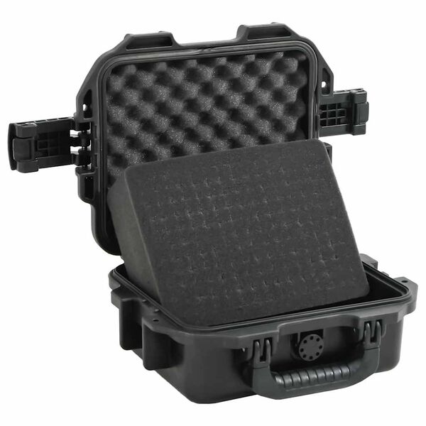 vidaXL Flightcase draagbaar 30x24,5x12,5 cm PP zwart