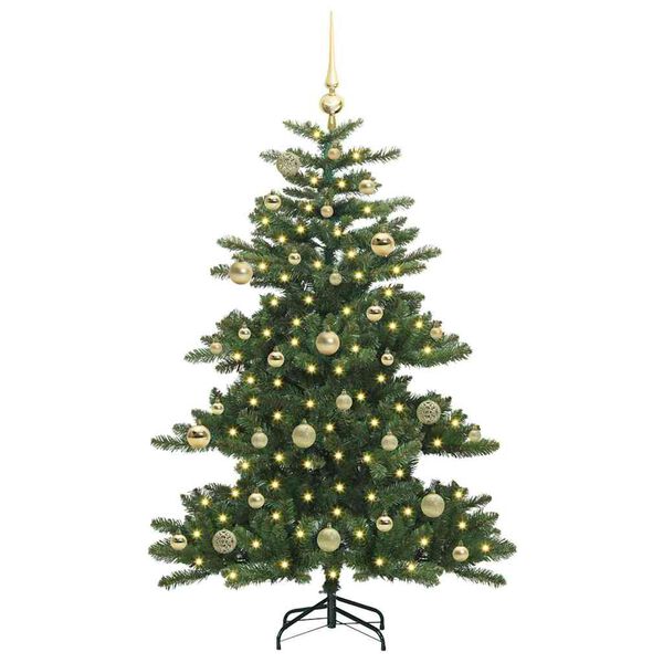 vidaXL Kunstmatige Inklapbare Kerstboom Groen 150 cm PVC en staal