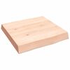 vidaXL Tafelblad natuurlijke rand 40x40x(2-6) cm massief eikenhout