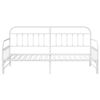 vidaXL Bedframe voor een daybed Wit 90 x 190 cm Gepoedercoat staal