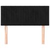 vidaXL Hoofdbord 100x5x78/88 cm fluweel zwart