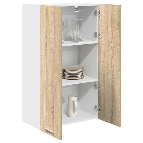 vidaXL Hangkast met opslag Sonoma Eiken 60 x 31 x 100 cm Bewerkt hout