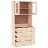 vidaXL Hoge kast ALTA 77x35x165 cm massief grenenhout