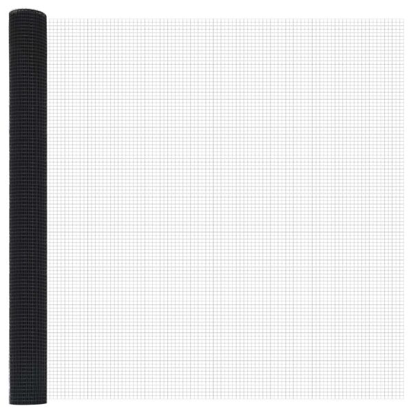 vidaXL Gelaste draadhek Grijs 1.6 x 25 m Staal