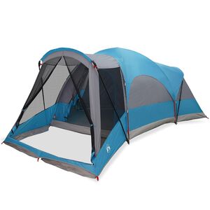 vidaXL Tunneltent voor gezin 8-persoons waterdicht blauw