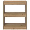 vidaXL Boekenkast Artisan Eiken 60 x 30 x 72 cm Bewerkt hout