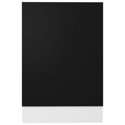 vidaXL Vaatwasserpaneel 45x3x67 cm spaanplaat zwart