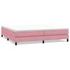 vidaXL Boxspring zonder matras fluweel roze 200x210 cm