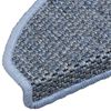 vidaXL Trapmatten zelfklevend 15 st sisal-look 65x21x4 cm blauw