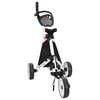 vidaXL Golf trolley Zwart en Wit 100 x 69 x 114 cm Aluminium