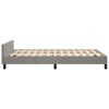 vidaXL Bedframe zonder matras 120x190 cm fluweel lichtgrijs