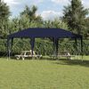 vidaXL Partytent Blauw en Wit 600 x 400 x 266 cm Polyester en staal