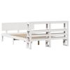 vidaXL Bedframe met hoofdeinde zonder matras 140x190 cm wit