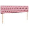 vidaXL Ottoman bed met matras 180x200 cm fluweel roze