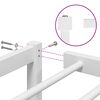 vidaXL Bedframe metaal wit 90x190 cm
