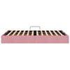 vidaXL Opslag bed met opslag Roze 120 x 200 cm Fluweel