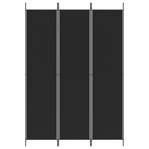 vidaXL Kamerscherm met 3 panelen 150x220 cm stof zwart