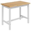 VidaXL Hoge bartafel EKAI Wit 112 x 70 x 91 cm Massief grenenhout