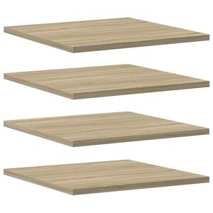 vidaXL Wandschappen 4 st 40x40x1,5 cm spaanplaat sonoma eikenkleurig