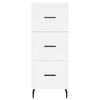 vidaXL Dressoir 34,5x34x90 cm bewerkt hout wit