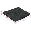 vidaXL Rubber granulaat patio pad Zwart 9 x 9 x 0,6 cm Rubber
