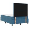 vidaXL LED Box Spring Bed met matras Donkerblauw 120 x 190 cm Stof