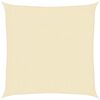 vidaXL Zonnezeil 160 g/m² 2,5x2,5 m HDPE crèmekleurig