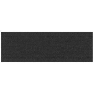 vidaXL Wandhoofdbord 12 st 90 x 30 cm Zwart Stof
