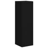 vidaXL Tv-meubelset Wandgemonteerd 4 pcs Zwart Bewerkt hout