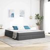 vidaXL Opbergbed met matras Donkergrijs 180 x 200 cm Polyester