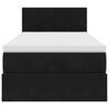 vidaXL Ottoman bed met matras 80x200cm fluweel zwart