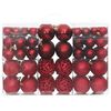 vidaXL Kerstballen 100 st 3/4/6 cm wijnrood