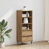 vidaXL Highboard met lade Artisan Eiken 40 x 36 x 110 cm Bewerkt hout