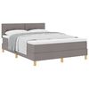vidaXL Boxspringbed met matras met matras Taupe 140 x 190 cm Stof