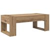 vidaXL Salontafel Artisan Eiken 110 x 50 x 41 cm Bewerkt hout