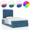 vidaXL Ottoman bed met matrassen en LED's 120x190cm fluweel