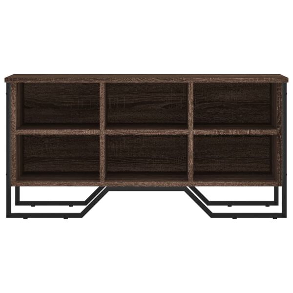 vidaXL Schoenenkast 90x38x45,5 cm bewerkt hout bruin eikenkleurig