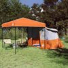 vidaXL Camping Tent Set met dak 2 pcs Oranje Taffeta en Stof