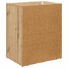 vidaXL Nachtkastje met lade Artisan Eiken 35 x 50 x 60 cm Bewerkt hout