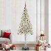 vidaXL Kerstboom met 300 LED met standaard Wit 210 cm PE en staal