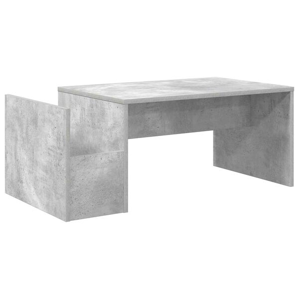 vidaXL Salontafel Beton Grijs 90 x 45 x 35 cm Bewerkt hout