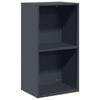vidaXL Brandhoutrek 40x30x75 cm koudgewalst staal antracietkleurig