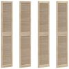vidaXL Kastdeur 4 pcs Naturel 201 x 2,1 x 39,5 cm Massief grenenhout