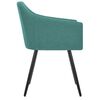 vidaXL Eetkamerstoelen 2 st stof groen